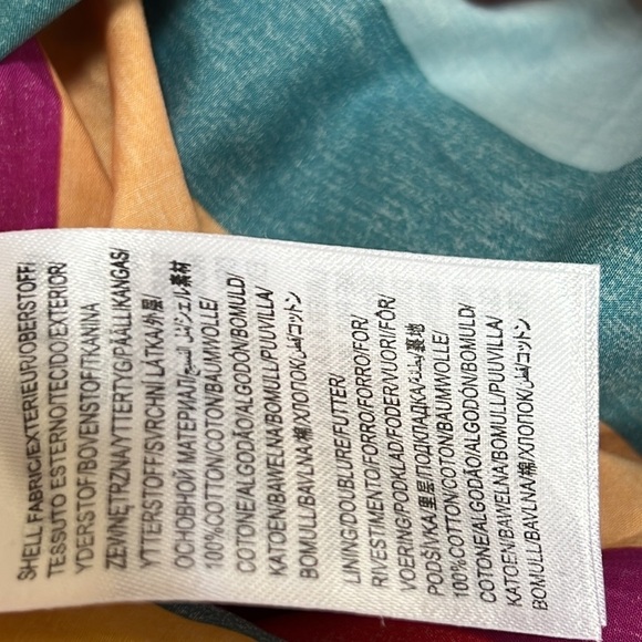 Farm rio large striped rainbow puffy sleeve dress. - Picture 11 of 12